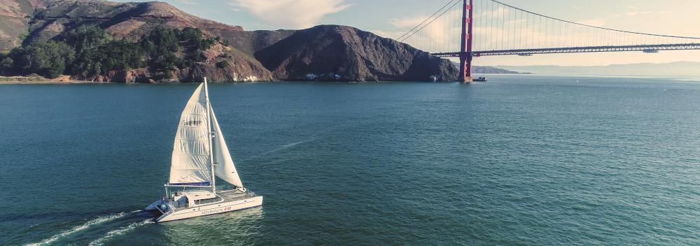 加州旧金山的帆船运动