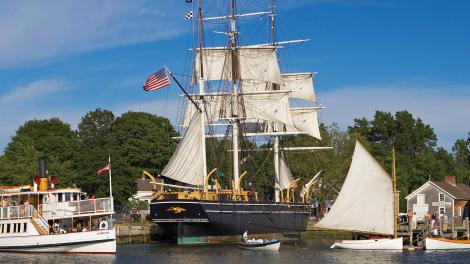 The Mystic Seaport Museum in Connecticut