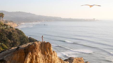 从海崖上欣赏拉霍亚海岸线 从海崖上欣赏拉霍亚海岸线