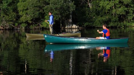Canoe tour near the Wacissa River, Florida Canoe tour near the Wacissa River, Florida