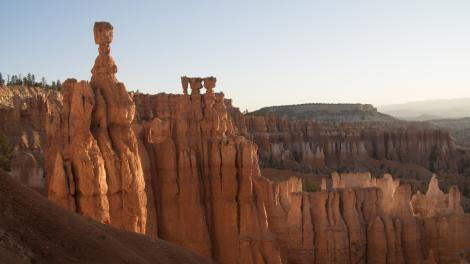 Red sandstone hoodoos at Bryce Canyon National Park, Utah