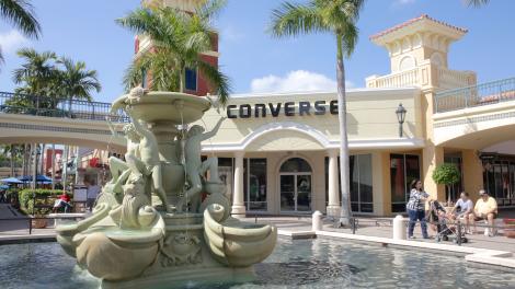 Shopping at Miromar Outlets in Estero near Fort Myers in Lee County, Florida
