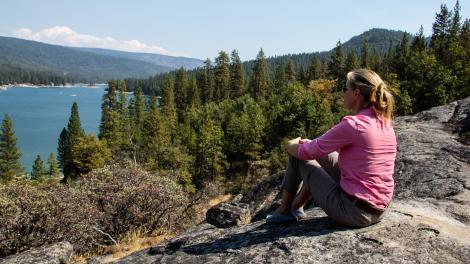 Looking over Bass Lake