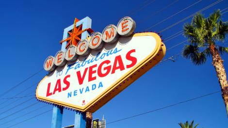 The iconic Las Vegas welcome sign