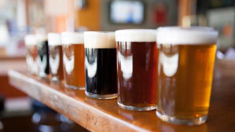 Variety of craft beers found in the San Francisco Bay area Variety of craft beers found in the San Francisco Bay area