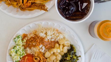 Barbecue and side dishes in South Carolina Barbecue and side dishes in South Carolina