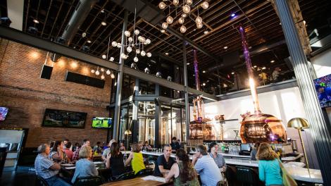 The tasting room at The Lone Buffalo brewery and restaurant in Ottawa, Illinois The tasting room at The Lone Buffalo brewery and restaurant in Ottawa, Illinois
