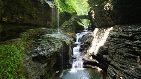 Watkins Glen 国家公园的风景 Watkins Glen 国家公园的风景