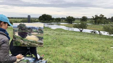 在圣安吉洛 EnPleinAirTEXAS National Competition & Cinch Roping Fiesta 全国赛和嘉年华期间,体验户外绘画创作 在圣安吉洛 EnPleinAirTEXAS National Competition & Cinch Roping Fiesta 全国赛和嘉年华期间,体验户外绘画创作