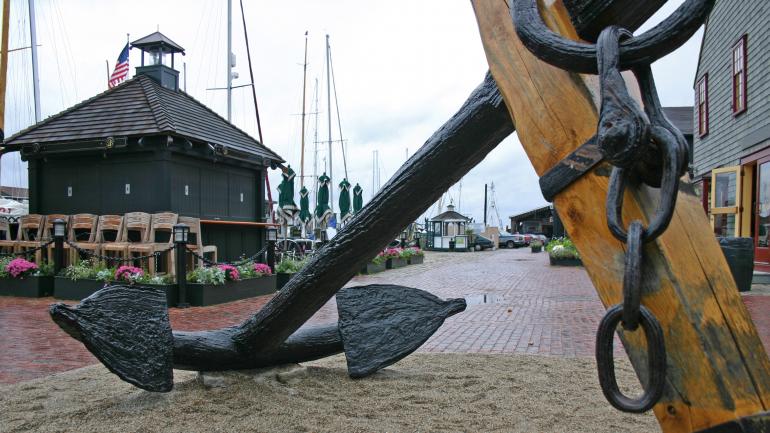 罗德岛州纽波特的船锚 罗德岛州纽波特的船锚