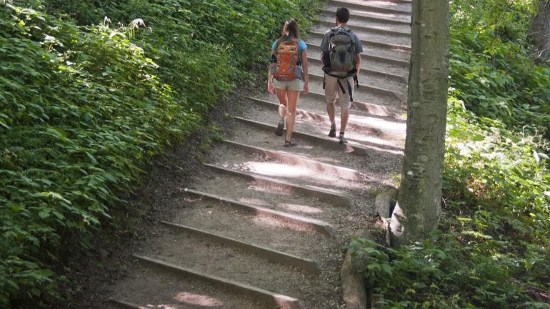 特拉弗斯地区休闲及交通(TART)路线将徒步爱好者和骑行爱好者带到城市各处的休闲小道。 特拉弗斯地区休闲及交通(TART)路线将徒步爱好者和骑行爱好者带到城市各处的休闲小道。