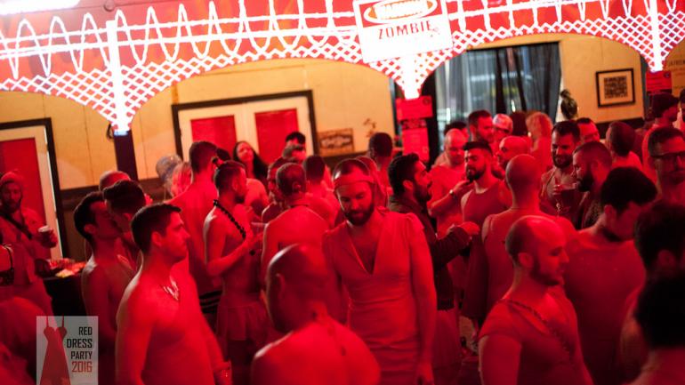 Thousands of people in red dresses turn out for Portland’s annual Red Dress Party fundraiser. Thousands of people in red dresses turn out for Portland’s annual Red Dress Party fundraiser.