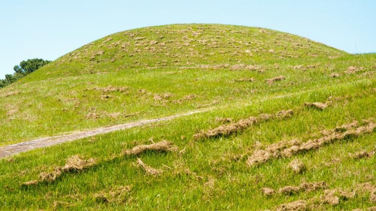 密西西比州纳奇兹东北部的 Emerald Mound Site 密西西比州纳奇兹东北部的 Emerald Mound Site