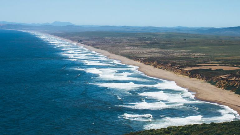 加利福尼亚州的雷斯岬国家海岸