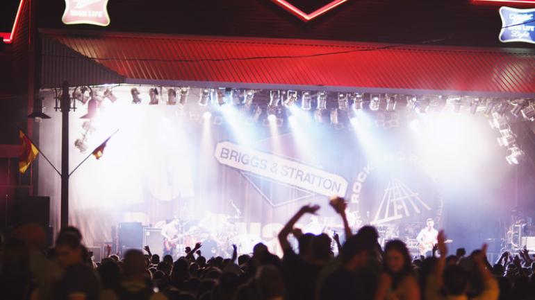 Briggs and Stratton Big Backyard at Summerfest in Milwaukee, Wisconsin Briggs and Stratton Big Backyard at Summerfest in Milwaukee, Wisconsin