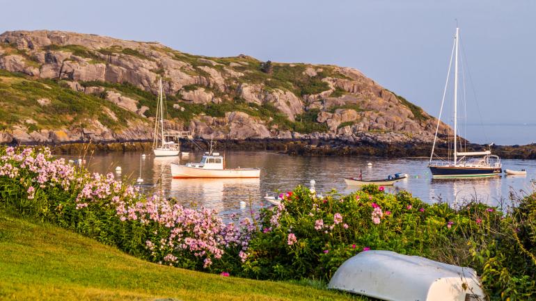 Along the waterfront on Monhegan Island Along the waterfront on Monhegan Island