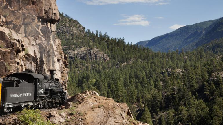 杜兰戈西弗敦窄轨铁路上崎岖而美丽的山峦景观 杜兰戈西弗敦窄轨铁路上崎岖而美丽的山峦景观