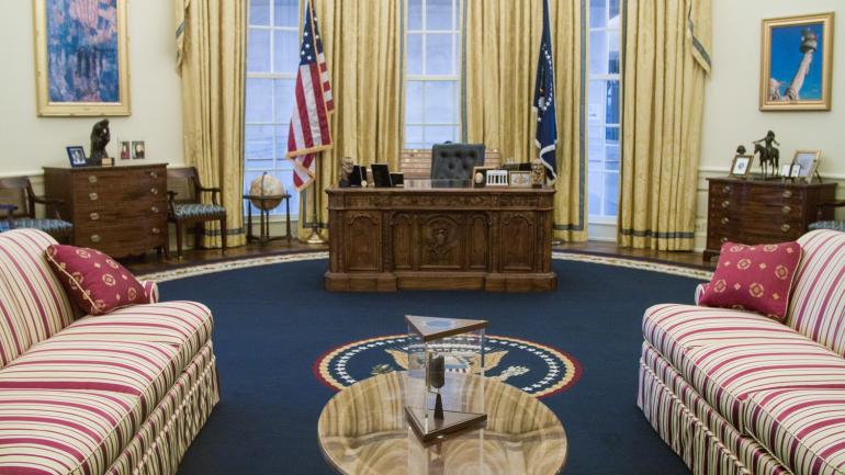 克林顿总统中心公园复制的总统办公室