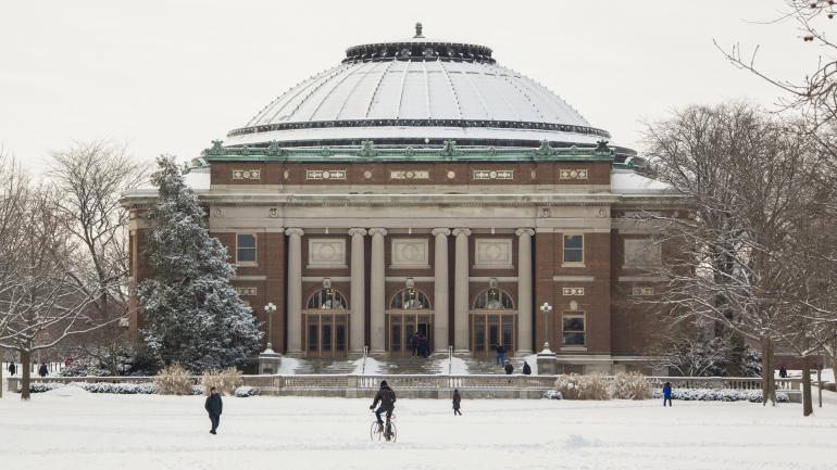 冬季的伊利诺伊大学香槟分校
