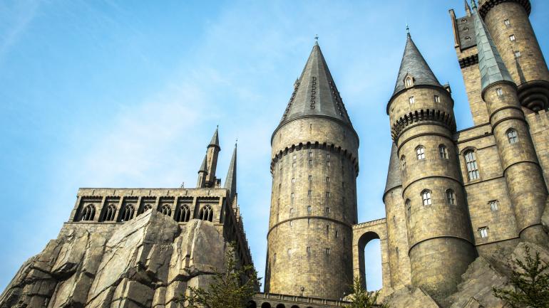 奥兰多环球影城内哈利·波特魔法世界中霍格沃茨魔法学校的复制品 奥兰多环球影城内哈利·波特魔法世界中霍格沃茨魔法学校的复制品