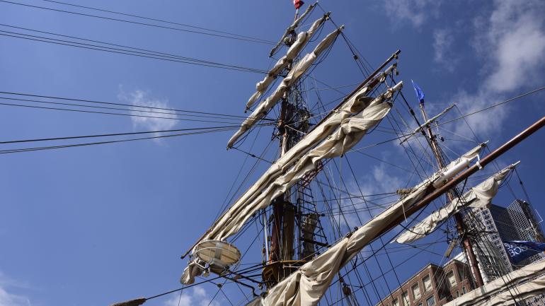 Liberty Fleet 高桅帆船上高高的桅杆