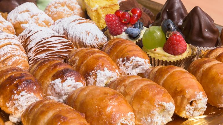 Eataly 超市内的意式糕点