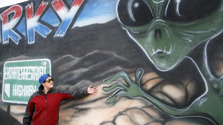 外星人公路沿线有很多适合拍照的地方 外星人公路沿线有很多适合拍照的地方