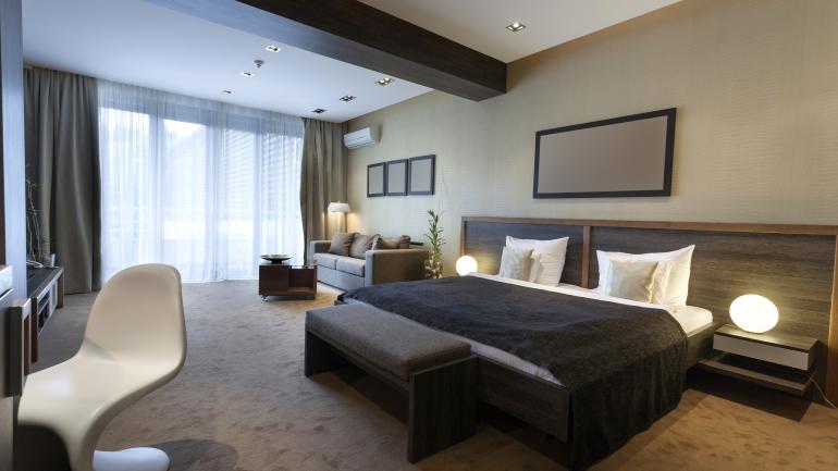 齐柏林酒店客房的现代内部装饰 齐柏林酒店客房的现代内部装饰