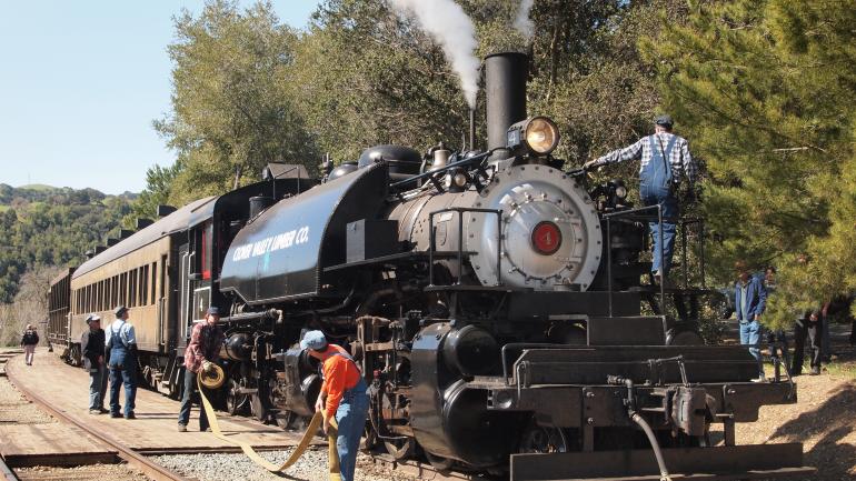 尼罗河峡谷铁道博物馆的 Clover Valley Lumber Company 公司 4 号车 尼罗河峡谷铁道博物馆的 Clover Valley Lumber Company 公司 4 号车