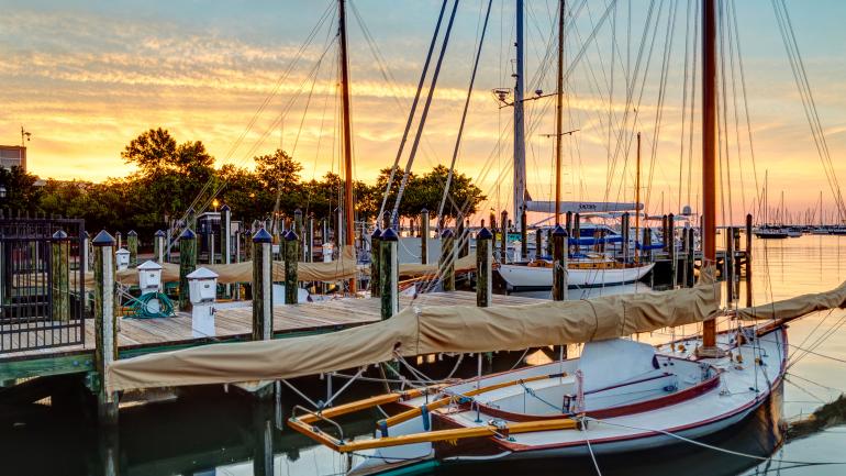 安纳波利斯码头的日出 安纳波利斯码头的日出