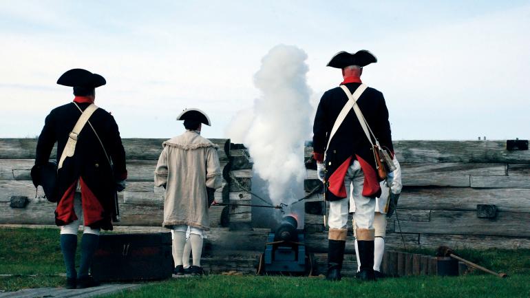 跟随乔治·华盛顿的脚步，观看斯塔尼克斯堡战役重演