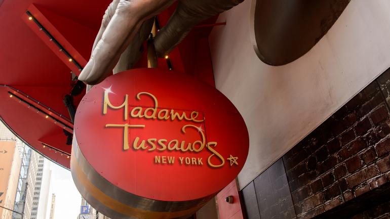 杜莎夫人蜡像馆的招牌 杜莎夫人蜡像馆的招牌