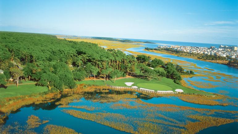 Tidewater Golf Club的迷人景色