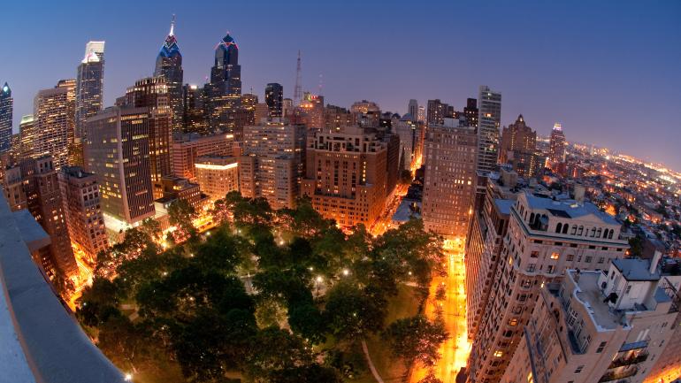 夜晚的黎顿豪斯大街