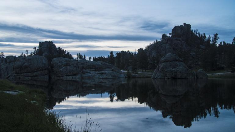 黑山国家公园的日落 黑山国家公园的日落