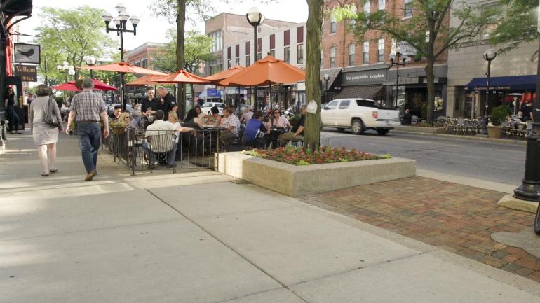 密歇根大学城市中心一角