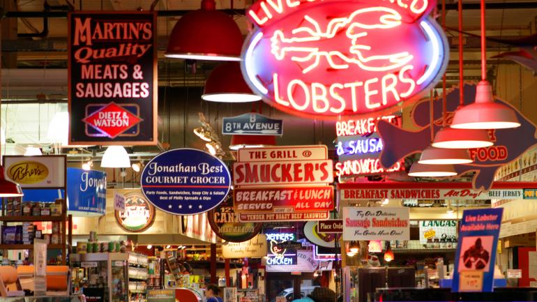 Reading Terminal Market 的各色小吃