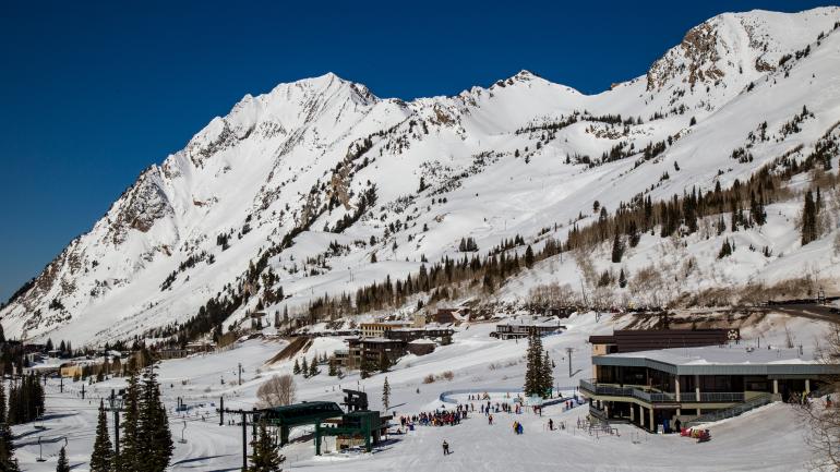 犹他州的棉木峡谷滑坡位于阿尔塔滑雪场