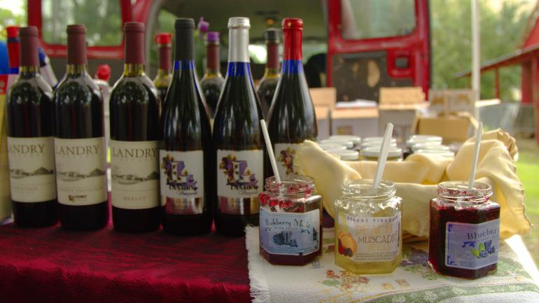 马场市场的新鲜果酱