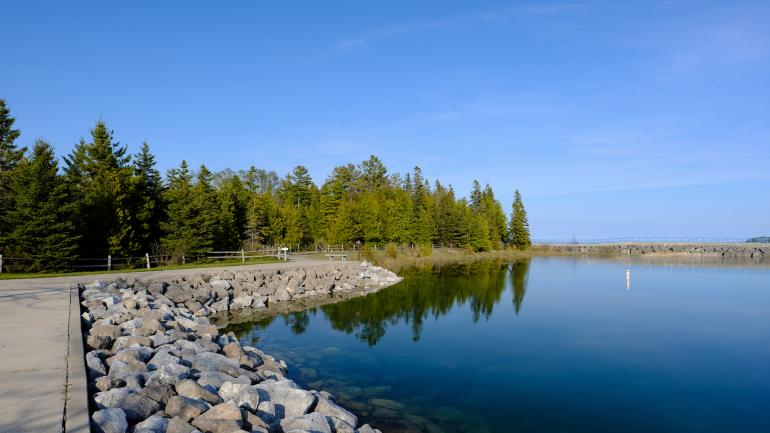 马凯特城的骑行道