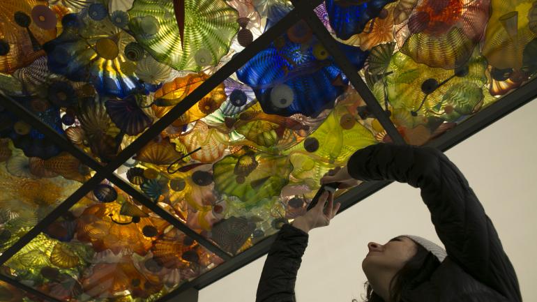 玻璃博物馆的美丽展品