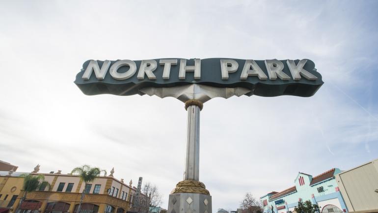 著名的North Park标志 著名的North Park标志