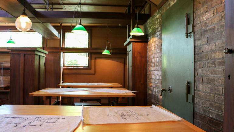 弗兰克·劳埃德·赖特工作室内景