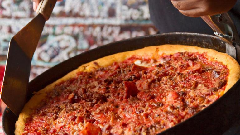 芝加哥深盘披萨 芝加哥深盘披萨