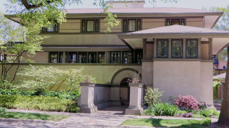 弗兰克 托马斯之家，劳埃德·赖特 设计的第一座橡树园别墅