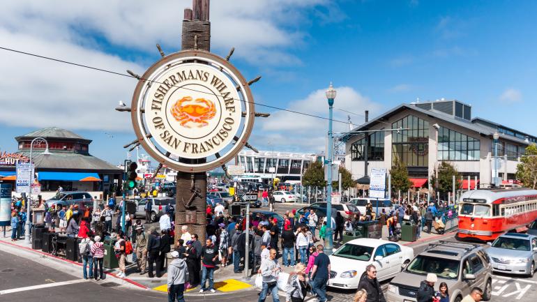 来到旧金山最著名的渔人码头