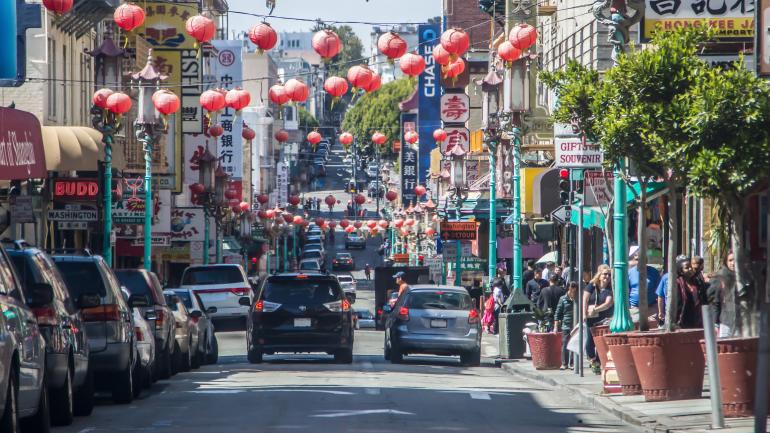 唐人街的格兰德大道 唐人街的格兰德大道
