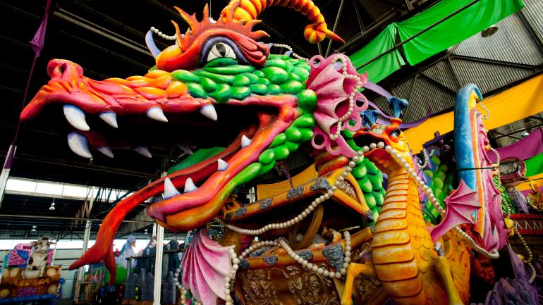 Mardi Gras World的龙头 Mardi Gras World的龙头