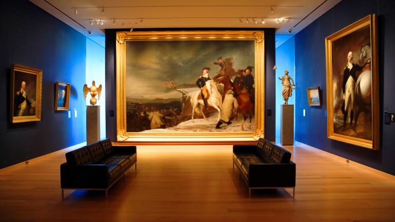 “横渡特拉华”在博物馆展出 “横渡特拉华”在博物馆展出