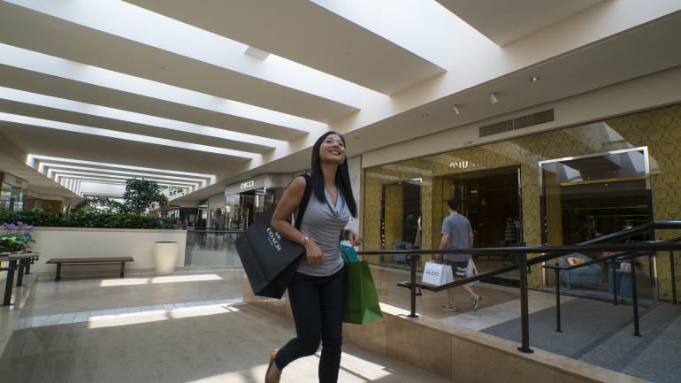 我正在加州阿纳海姆的南海岸广场享受购物的乐趣 我正在加州阿纳海姆的南海岸广场享受购物的乐趣